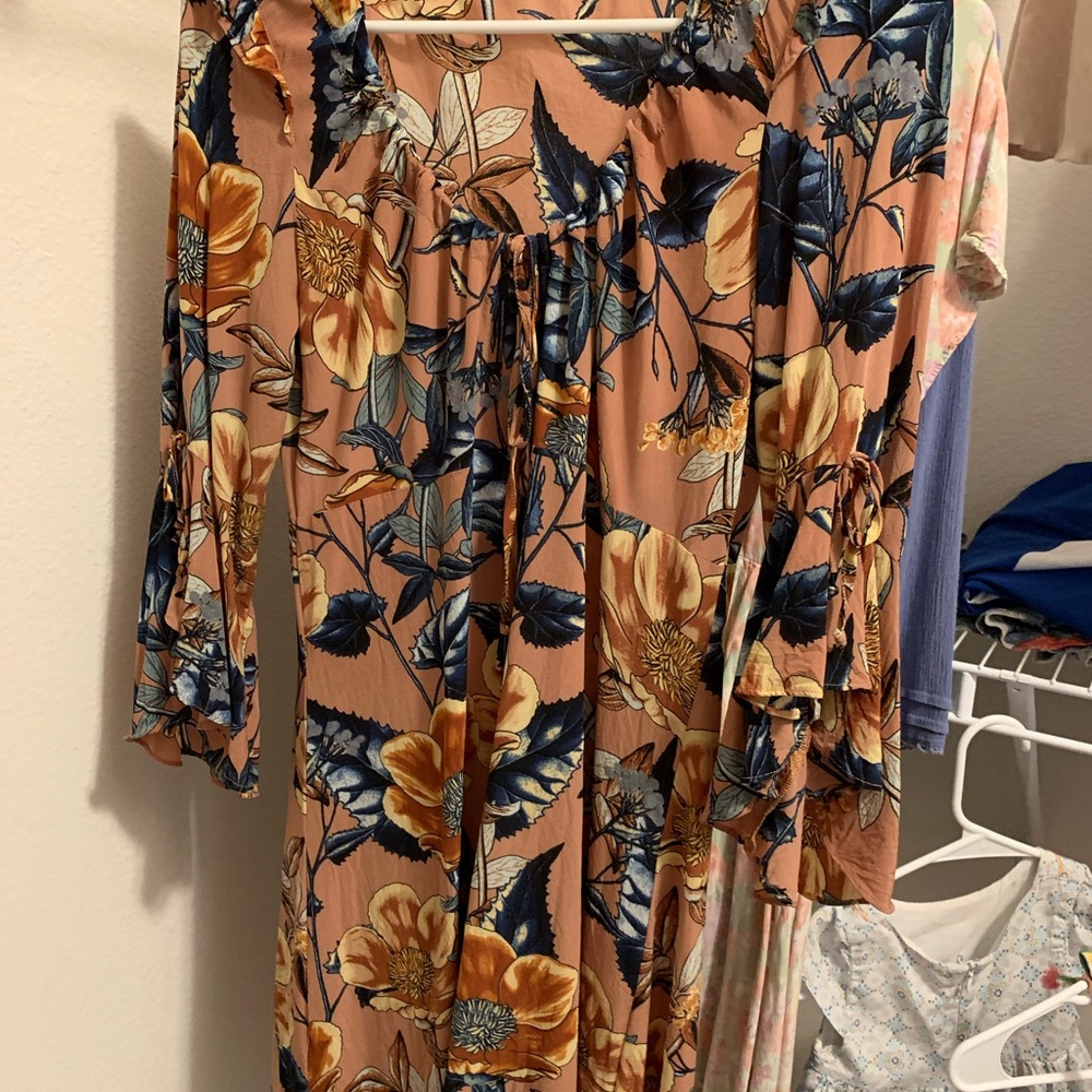 for love and lemons silk mini dress size M
